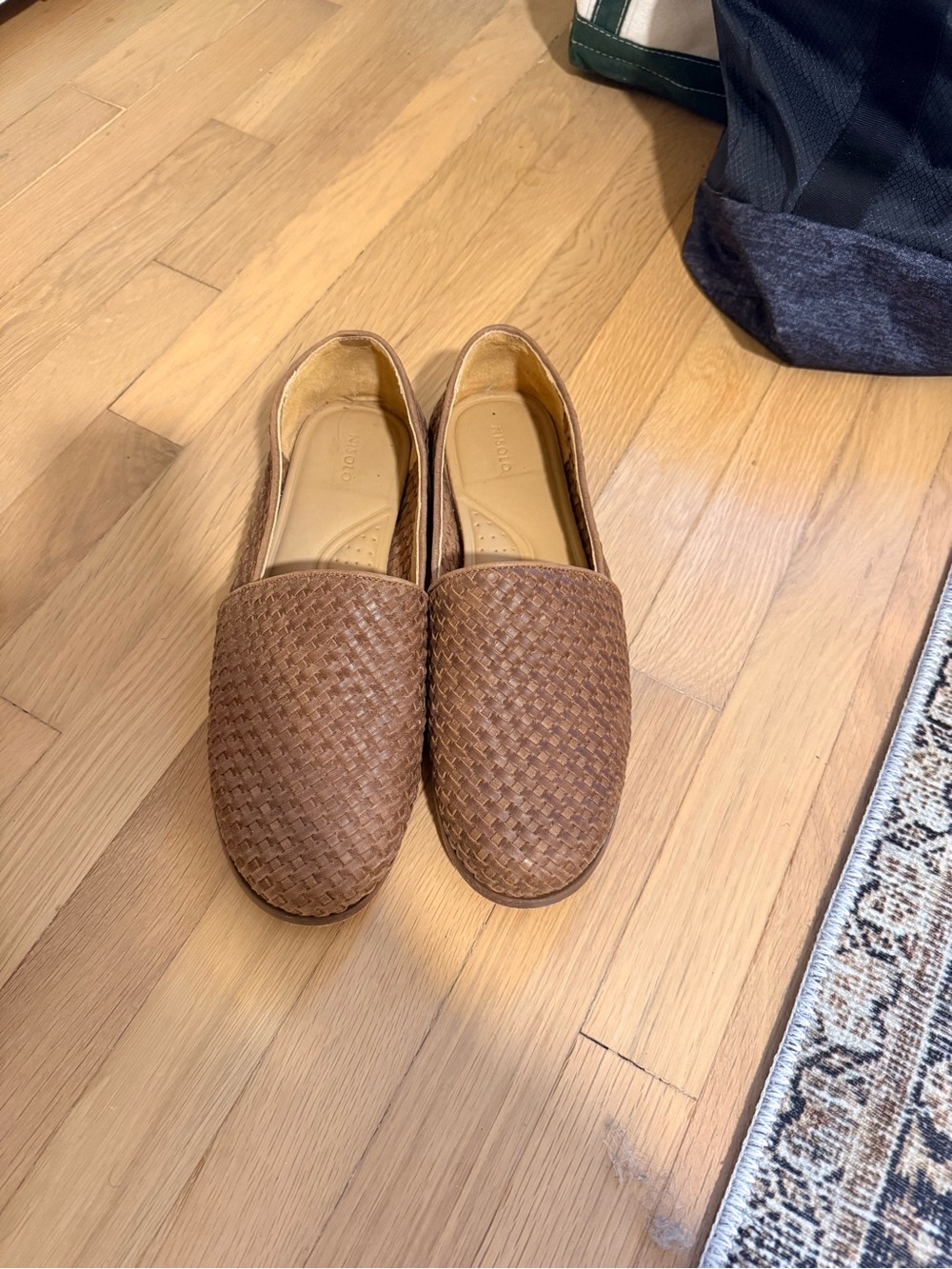 Nisolo Alejandro Woven Slip-On Loafers in Brown